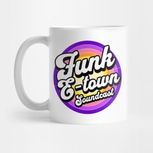 FUNK E-TOWN SOUNDCAST  - Staged Gradient Logo (purple/gold) Mug